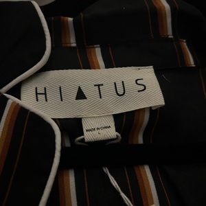 Hiatus shirt, size large, black and orange. Never worn
